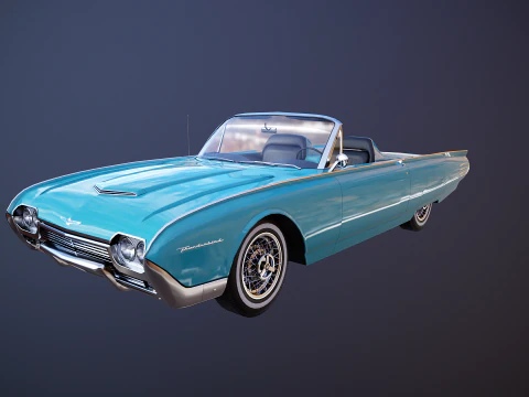 Thunderbird 1961 Roadster Modello 3D