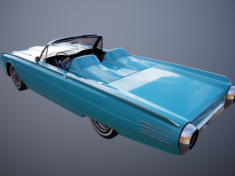 Thunderbird 1961 Roadster Modelo 3D