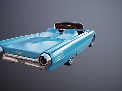 Thunderbird 1961 Roadster Modelo 3D