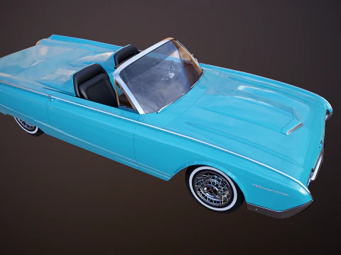 Thunderbird 1961 Roadster Modello 3D