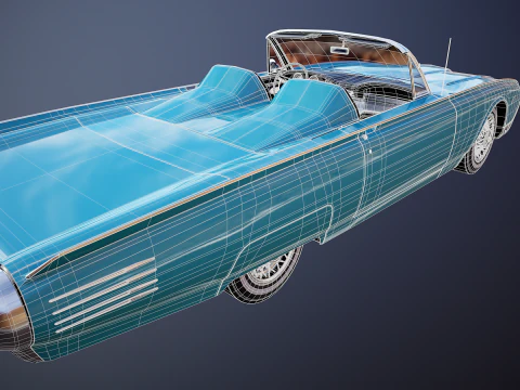 Thunderbird 1961 Roadster Modello 3D