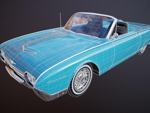 Thunderbird 1961 Roadster Modelo 3D