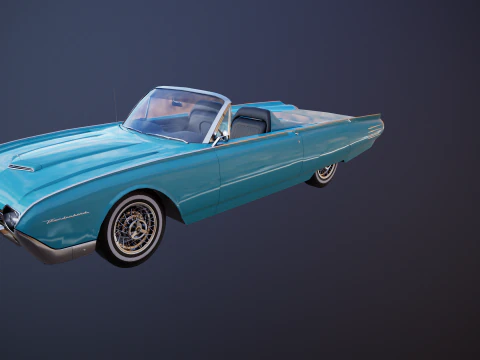 Thunderbird 1961 Roadster Modello 3D