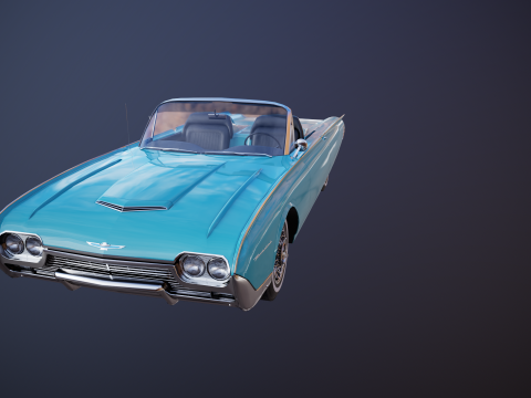 Thunderbird 1961 Roadster Modelo 3D
