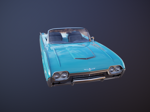 Thunderbird 1961 Roadster Modelo 3D