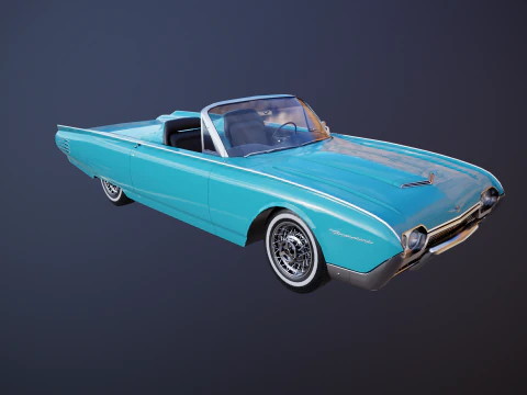 Thunderbird 1961 Roadster Modello 3D