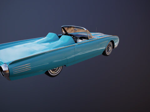 Thunderbird 1961 Roadster Modello 3D