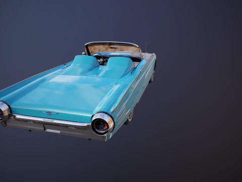 Thunderbird 1961 Roadster Modello 3D