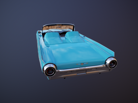 Thunderbird 1961 Roadster Modelo 3D