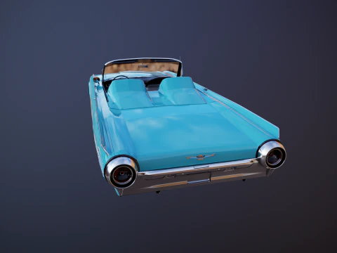 Thunderbird 1961 Roadster Modello 3D