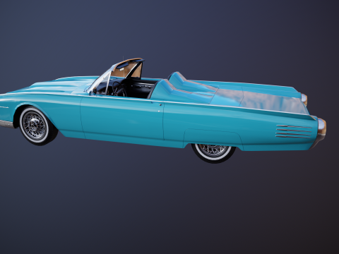 Thunderbird 1961 Roadster Modelo 3D