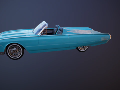 Thunderbird 1961 Roadster Modello 3D