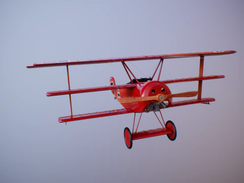 Fokker DR1 Red Baron 3D Model
