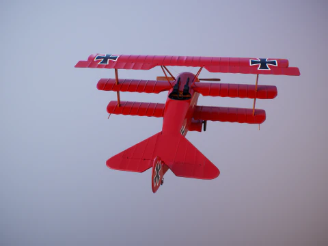 Fokker DR1 Red Baron 3D Model