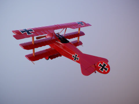 Fokker DR1 Red Baron 3D Model