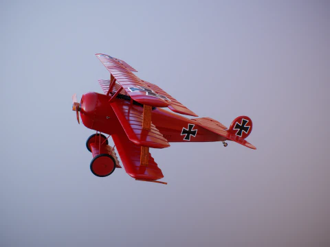Fokker DR1 Red Baron 3D Model