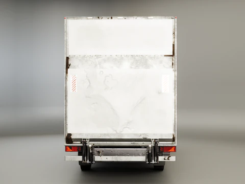 Generic Tail Lift Box Van Used 3D Model