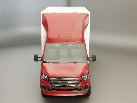 Generic Tail Lift Box Van Used 3D Model