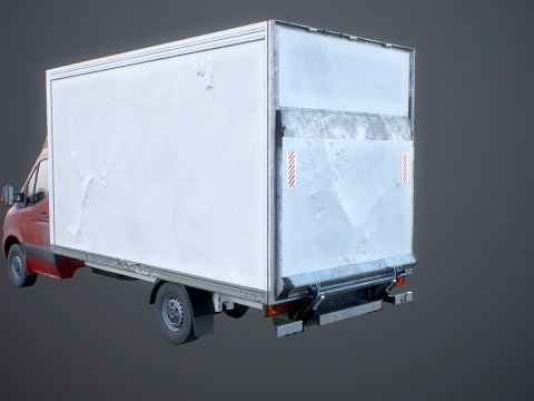 Jenerik Arka Kaldırma Kutusu Van Kullanılmış 3D Model