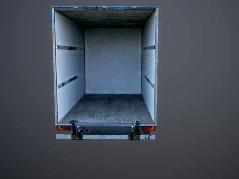 Jenerik Arka Kaldırma Kutusu Van Kullanılmış 3D Model