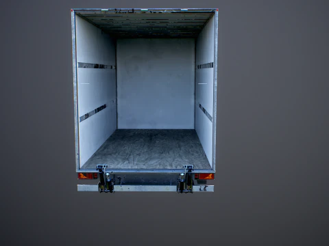 Generic Tail Lift Box Van Used 3D Model
