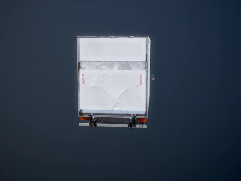 Generic Tail Lift Box Van Used 3D Model