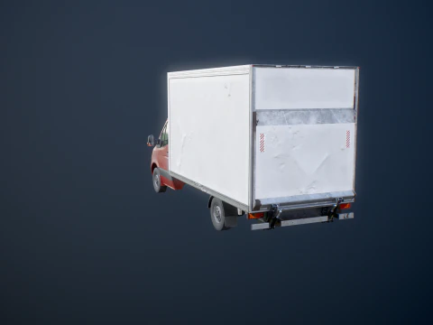 Generic Tail Lift Box Van Used 3D Model