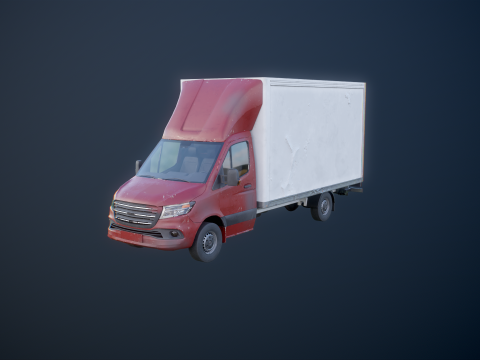 Jenerik Arka Kaldırma Kutusu Van Kullanılmış 3D Model