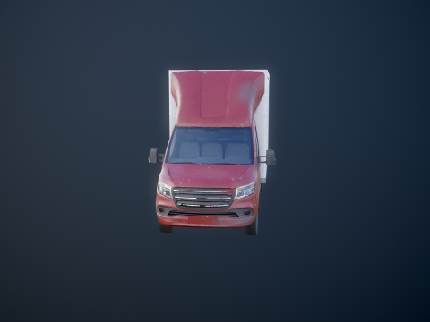 Jenerik Arka Kaldırma Kutusu Van Kullanılmış 3D Model