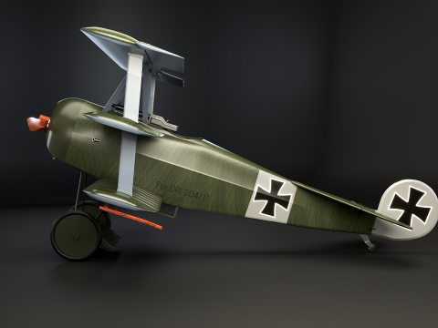 Fokker DR1 3D Model