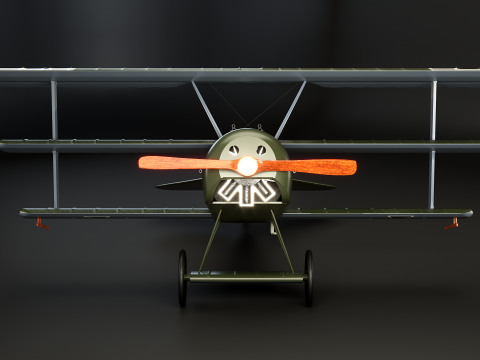 Fokker DR1 3D Model