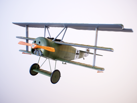 Fokker DR1 3D Model