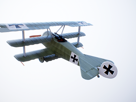 Fokker DR1 3D Model
