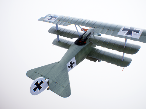 Fokker DR1 3D Model