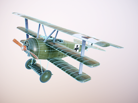 Fokker DR1 3D Model
