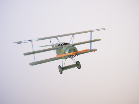 Fokker DR1 3D Model