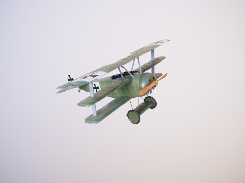 Fokker DR1 3D Model