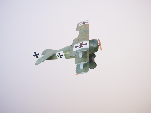 Fokker DR1 3D Model