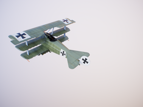 Fokker DR1 3D Model