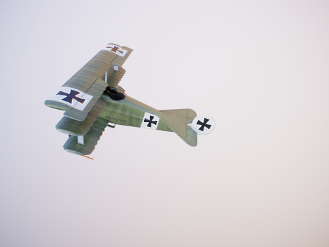 Fokker DR1 3D Model