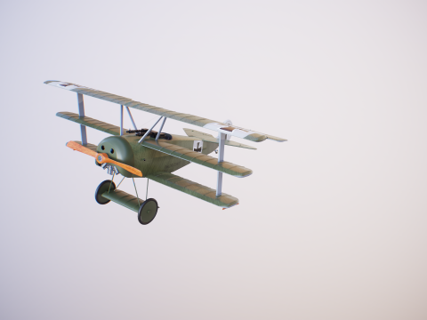 Fokker DR1 3D Model