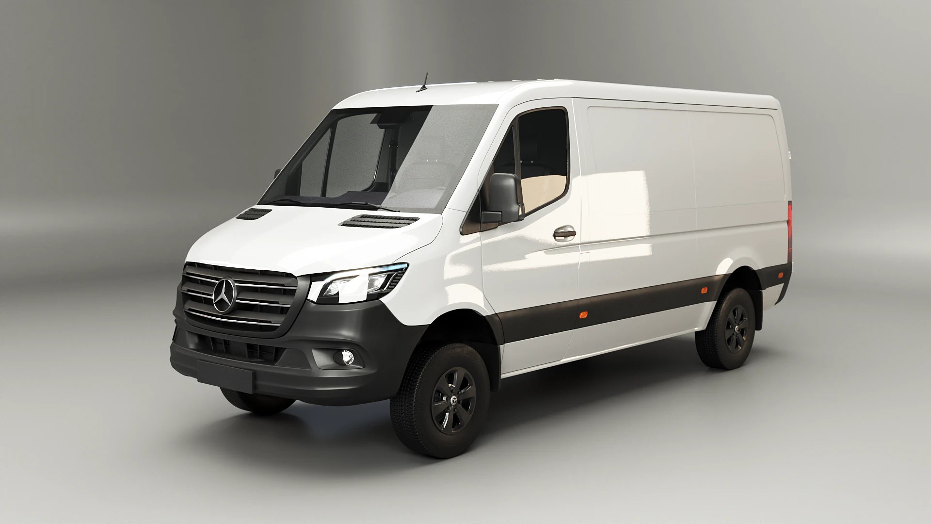 Mercedes Sprinter 4x4 teto baixo UE Modelo 3D .c4d .max .obj .3ds .fbx .stl .blend 