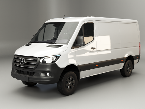 Mercedes Sprinter 4x4 낮은 지붕 EU 3D 모델