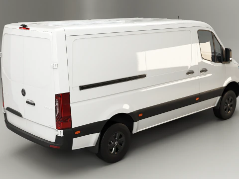 Mercedes Sprinter 4x4 teto baixo UE Modelo 3D