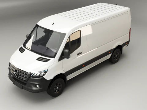 Mercedes Sprinter 4x4 teto baixo UE Modelo 3D