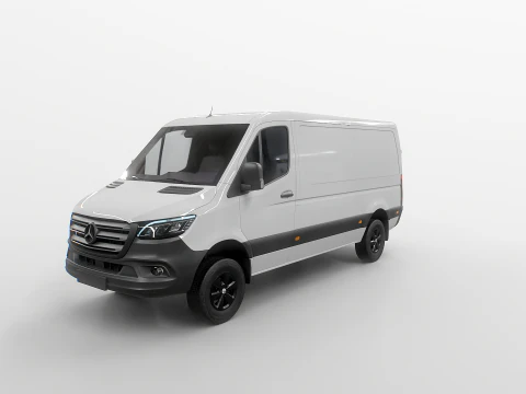 Mercedes Sprinter 4x4 teto baixo UE Modelo 3D