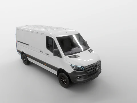 Mercedes Sprinter 4x4 teto baixo UE Modelo 3D