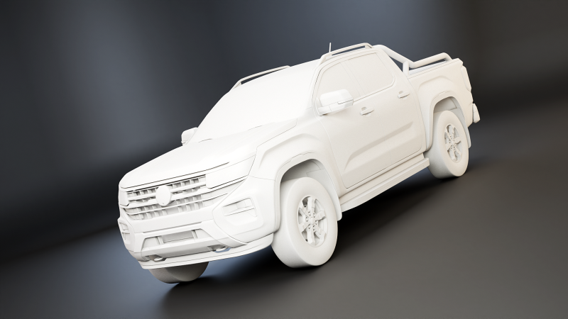 VW Amarok Pan Americana senza texture Modello 3D .c4d .max .obj .3ds .fbx .stl .blend 