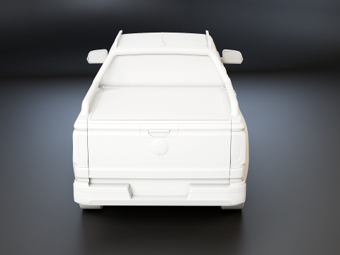 VW Amarok Pan Americana senza texture Modello 3D