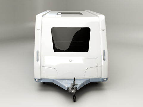 Caravana de acampamento longa Modelo 3D